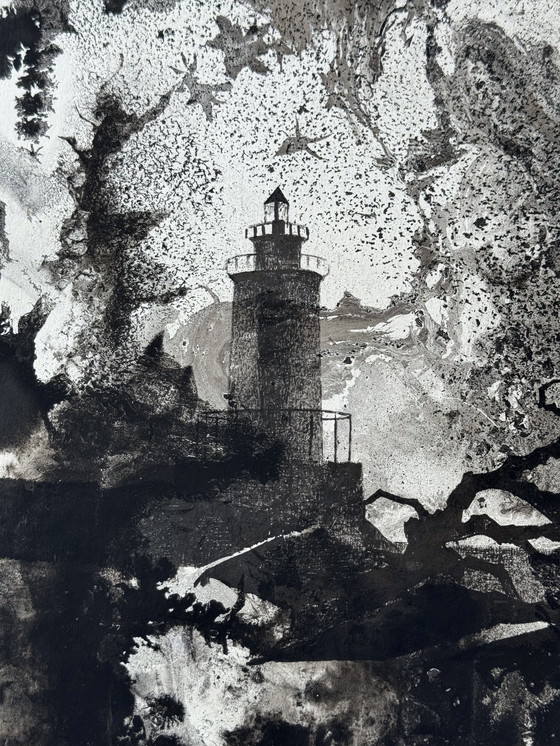 Image 1 of Eugène Eechaut - a lighthouse