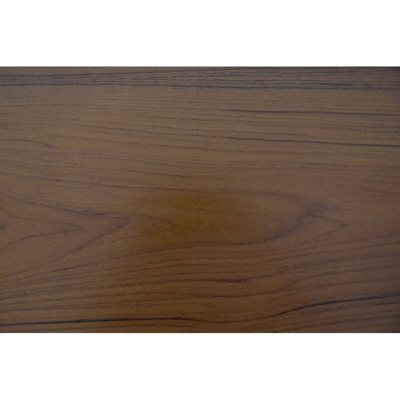 Image 1 of Vintage gold-brown teak desk, Sweden 1960