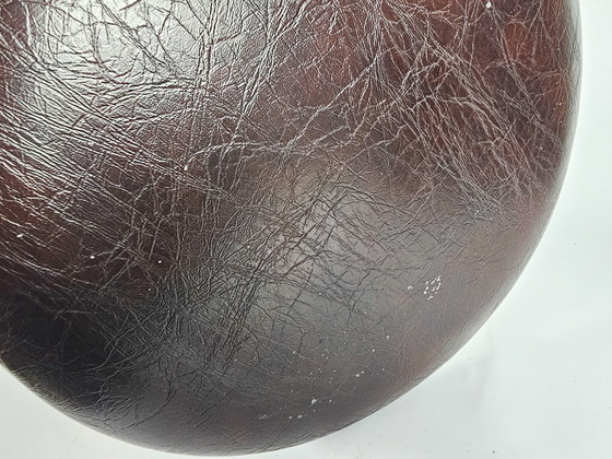 Image 1 of Vintage - Mid - Century - Brabantia - stool - chrome - skai leather - 3rd half 20th century