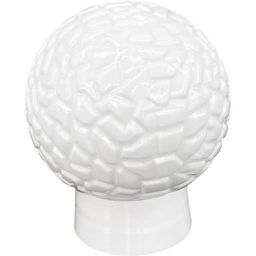 Vintage white glass wall lamp for Elektrosvit Nové Zámky, Czechoslovakia 1960