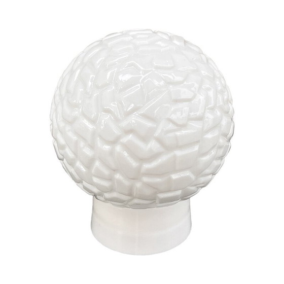 Image 1 of Vintage white glass wall lamp for Elektrosvit Nové Zámky, Czechoslovakia 1960