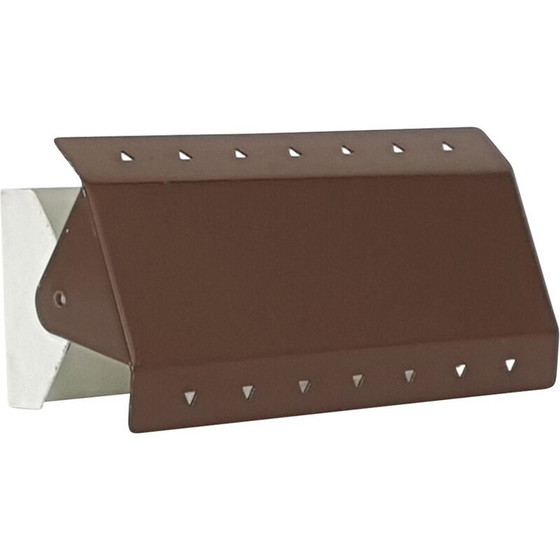 Image 1 of Vintage sconce by E.S. Horn in brown steel 1960