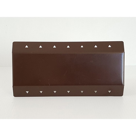 Image 1 of Vintage sconce by E.S. Horn in brown steel 1960