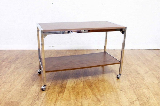 Image 1 of Vintage serving table and 