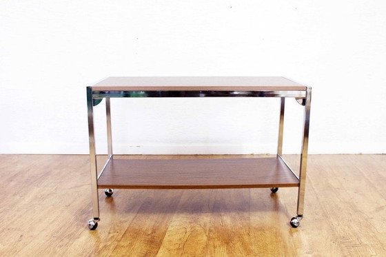 Image 1 of Vintage serving table and 