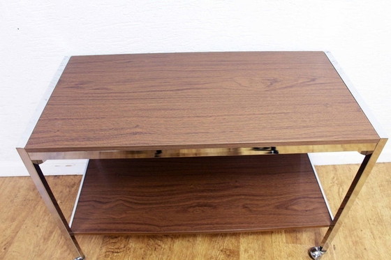 Image 1 of Vintage serving table and 