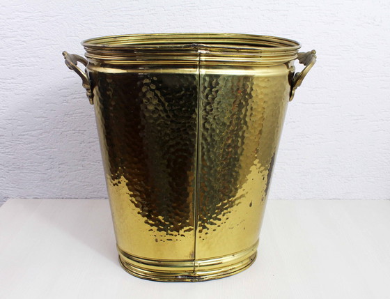 Image 1 of Vintage Brass Umbrella Stand 1960