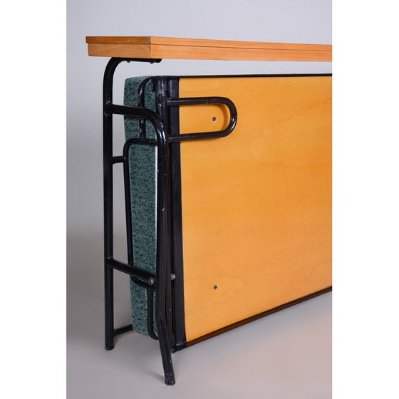 Image 1 of Vintage brown and blue Bauhaus sofa, 1930s