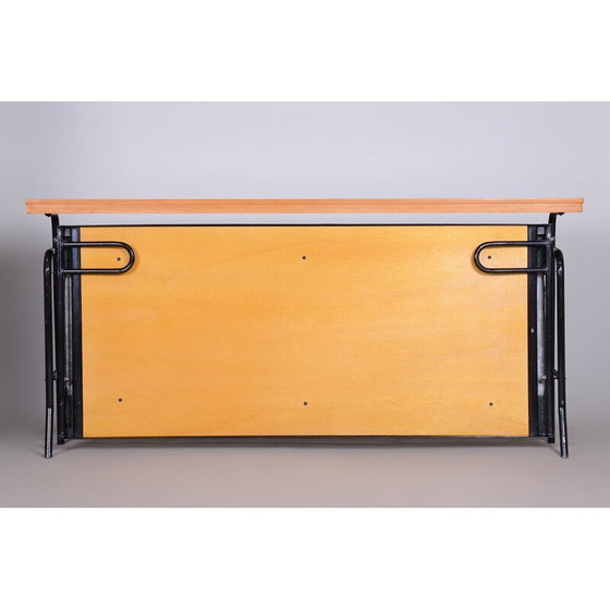 Image 1 of Vintage brown and blue Bauhaus sofa, 1930s