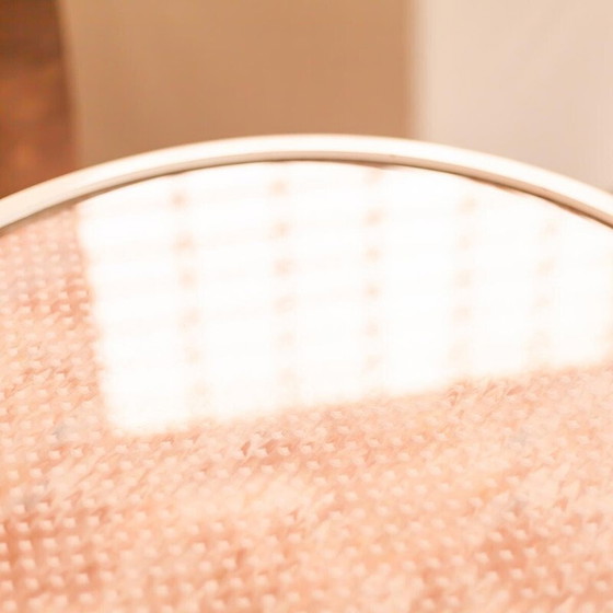 Image 1 of Vintage white glass and brass bat table by Josef Hoffmann for Wittmann, 1980