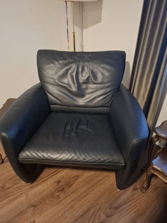 Image 1 of Jori Angel Black Leather Chair