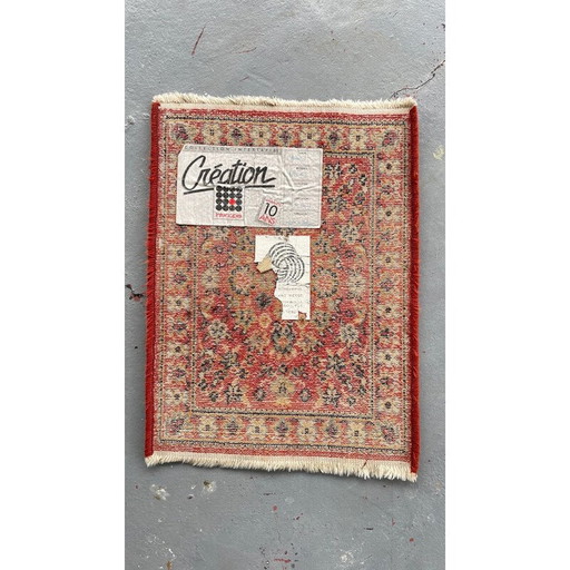 Alfombra vintage de lana virgen, Bélgica, 1990