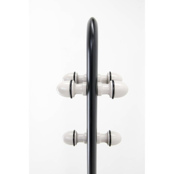 Image 1 of Vintage wood and marble coat rack, Italy 1970s