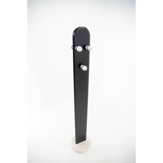 Image 1 of Vintage wood and marble coat rack, Italy 1970s