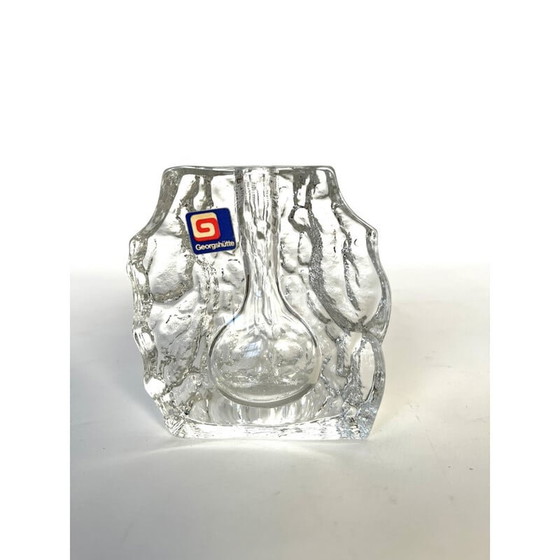 Image 1 of Vintage glass vase by Georgshütte, 1950s