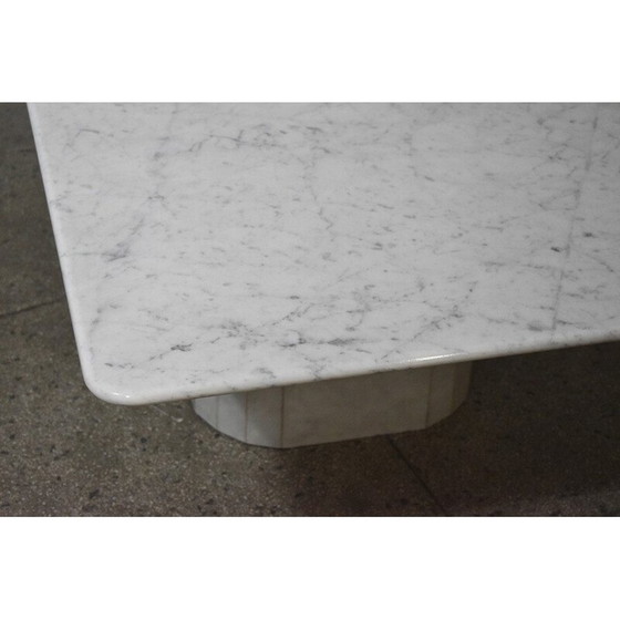 Image 1 of Vintage Carrara marble coffee table, 1970s