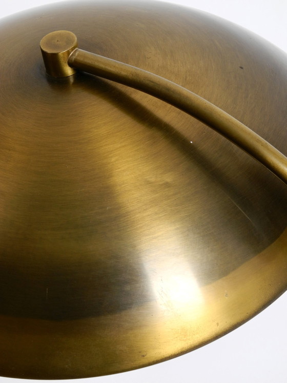 Image 1 of Beautiful Large Heavy Mid Century Modern Brass Table Lamp With Swivel Joint