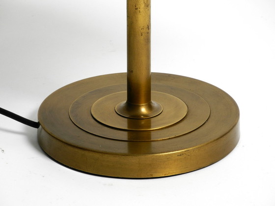 Image 1 of Beautiful Large Heavy Mid Century Modern Brass Table Lamp With Swivel Joint