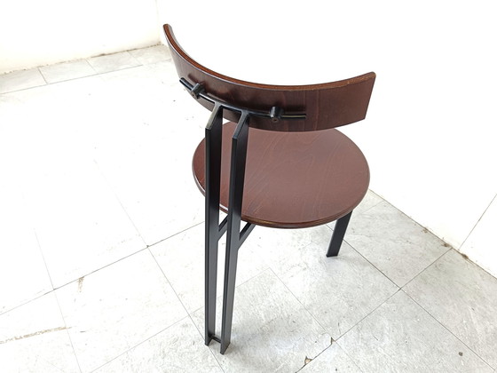 Image 1 of 2x Harvink Martin Haksteen 1980s Post modern Zeta dining chairs