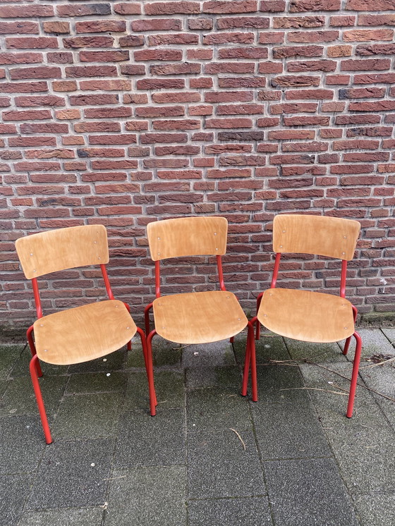 Image 1 of Overtoom School Chairs Set Of 3