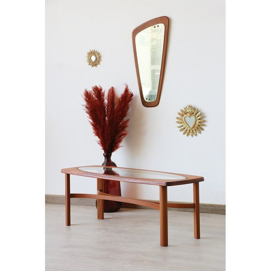 Image 1 of Solid teak oval coffee table for Nathan Furnitures, England 1960