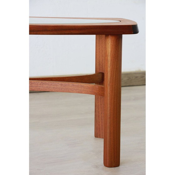 Image 1 of Solid teak oval coffee table for Nathan Furnitures, England 1960