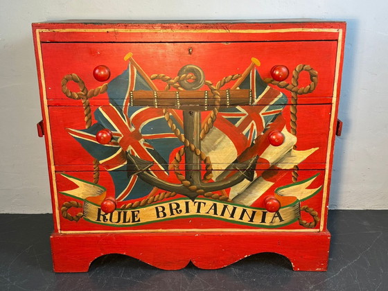 Image 1 of Handpainted Sea Chest