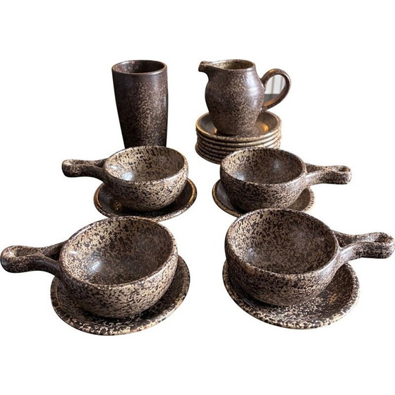 Image 1 of Set of vintage cutlery from the potters of the Salins Abbey, 1970