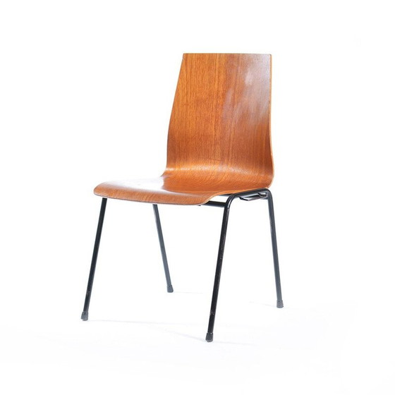 Image 1 of German chair in plywood and metal