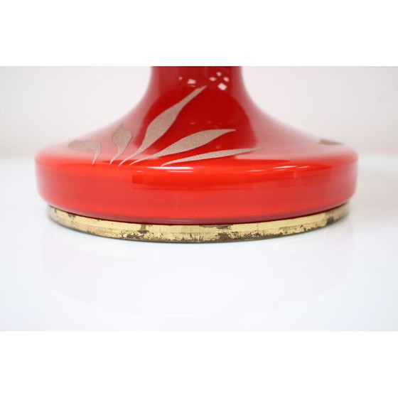 Image 1 of Vintage lamp en verre par Lighting glass Valasske Mezirici, Tchécoslovaquie 1970