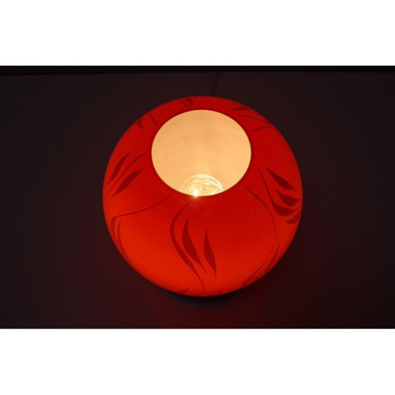 Image 1 of Vintage lamp en verre par Lighting glass Valasske Mezirici, Tchécoslovaquie 1970