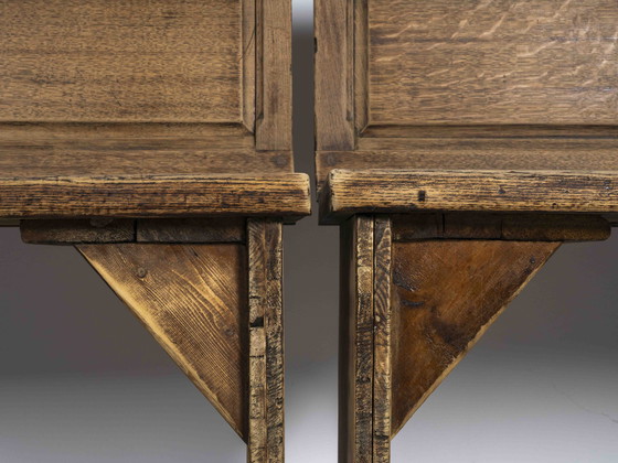 Image 1 of 2x Gothic Church Pews