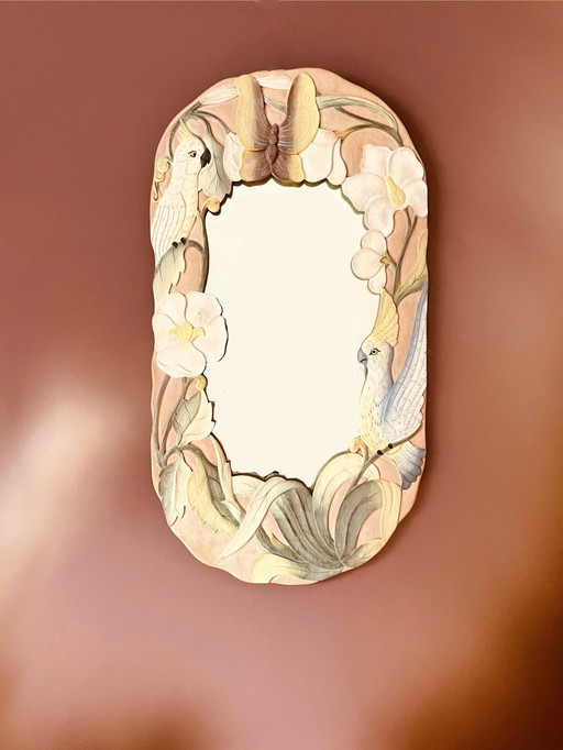 Tropical 1970s mirror