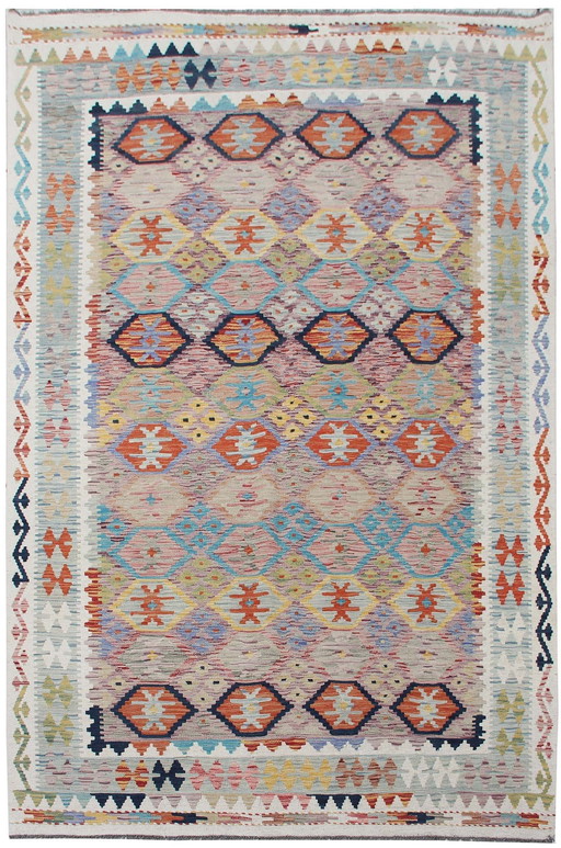 Wool Afghan Kilim - 260 X 172 Cm - New