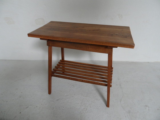Image 1 of Vintage oak side table