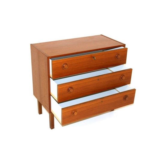 Image 1 of Cassettiera scandinava in teak di metà secolo, Danimarca 1960