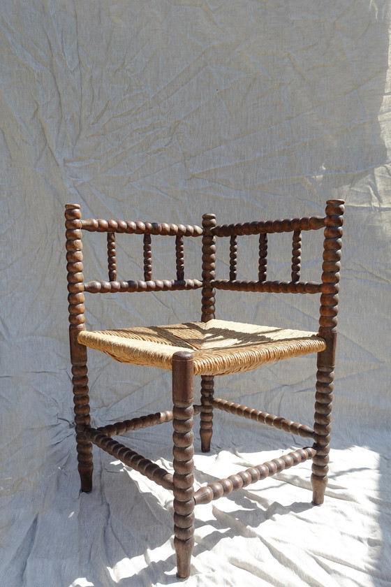 Image 1 of Classic Bobbin Corner Chair