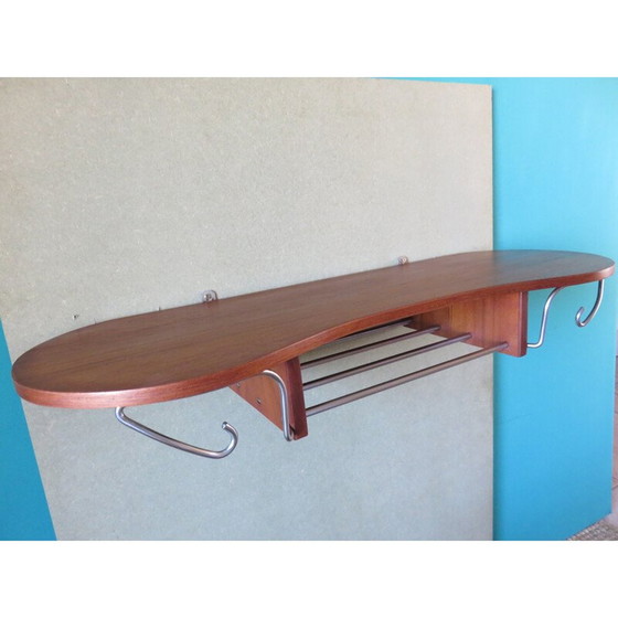 Image 1 of Vintage teak hat and coat rack, 1960