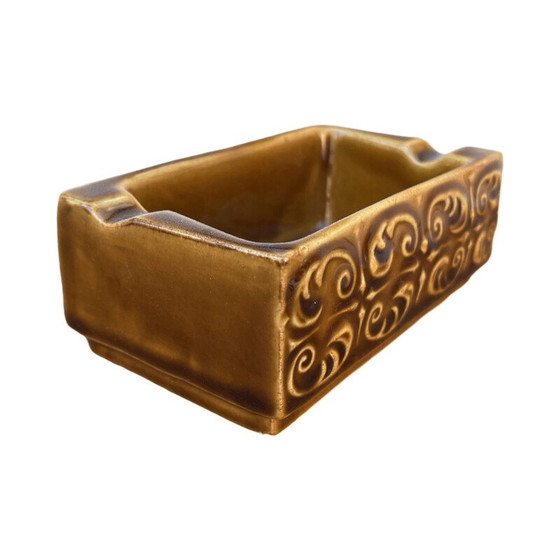 Image 1 of Vintage glazed ceramic ashtray by Ditmar Urbach, Czechoslovakia 1960