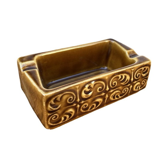 Image 1 of Vintage glazed ceramic ashtray by Ditmar Urbach, Czechoslovakia 1960