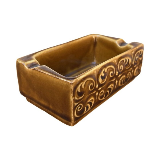 Image 1 of Vintage glazed ceramic ashtray by Ditmar Urbach, Czechoslovakia 1960