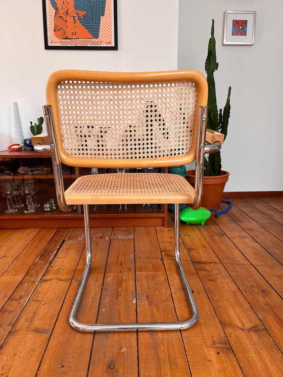 Image 1 of Set Of Two Vintage Marcel Breuer Style Chairs