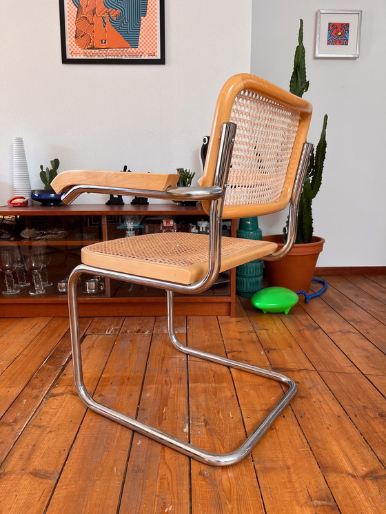 Image 1 of Set Of Two Vintage Marcel Breuer Style Chairs