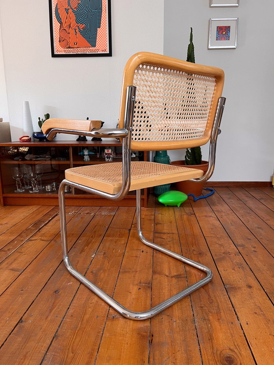 Image 1 of Set Of Two Vintage Marcel Breuer Style Chairs