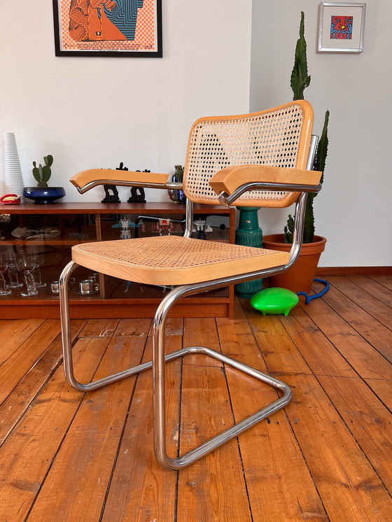 Image 1 of Set Of Two Vintage Marcel Breuer Style Chairs