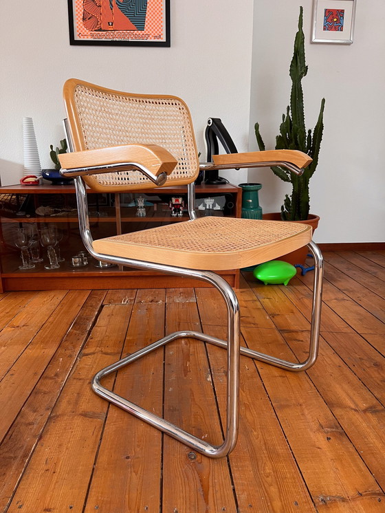 Image 1 of Set Of Two Vintage Marcel Breuer Style Chairs