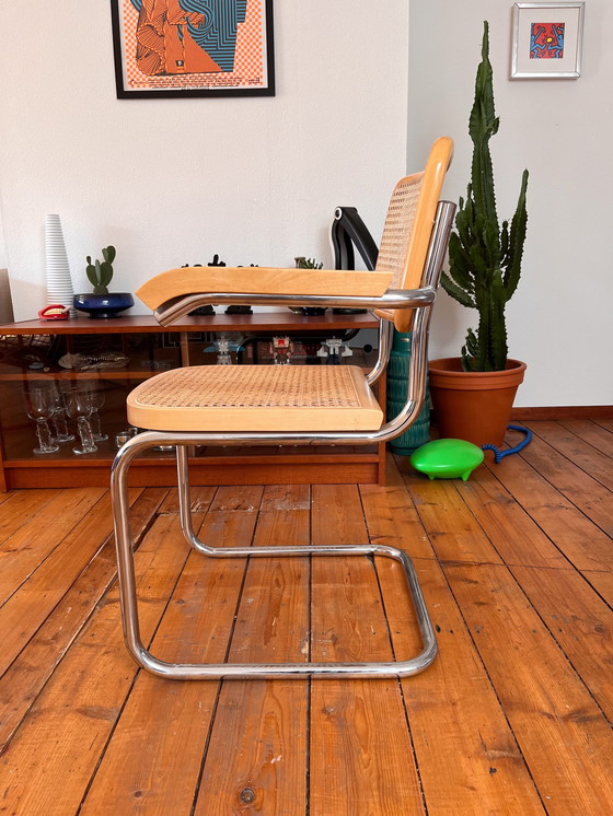 Image 1 of Set Of Two Vintage Marcel Breuer Style Chairs