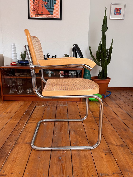 Image 1 of Set Of Two Vintage Marcel Breuer Style Chairs