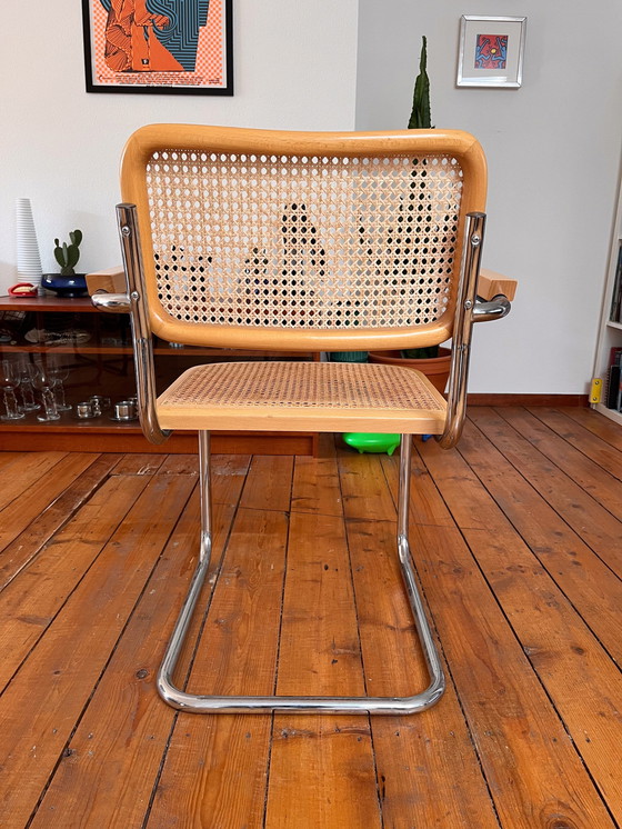 Image 1 of Set Of Two Vintage Marcel Breuer Style Chairs