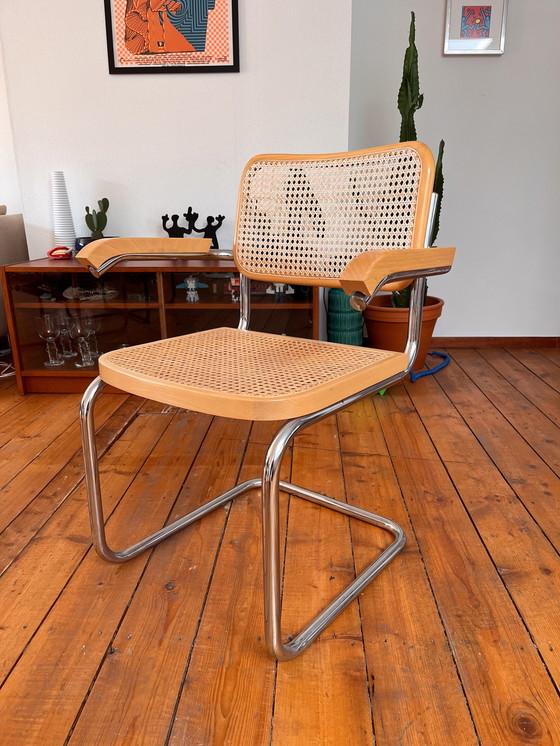 Image 1 of Set Of Two Vintage Marcel Breuer Style Chairs